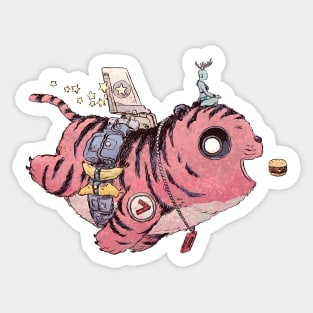 Pink Tiger Skyways Sticker